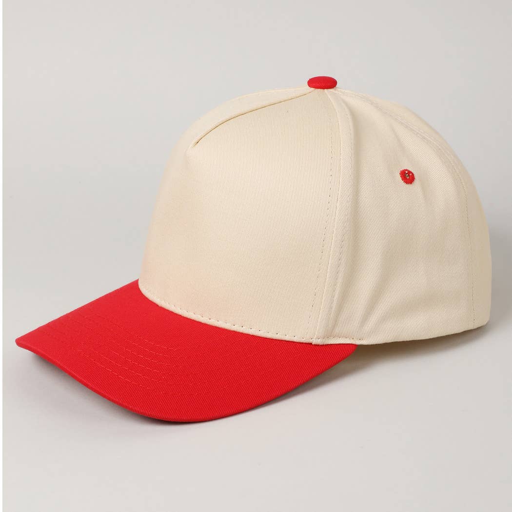 Fashion City – Engroshandel Baseballkasket - Til børn – Børns ensfarvede tofarvede baseballkasket i lærredsbomuld11