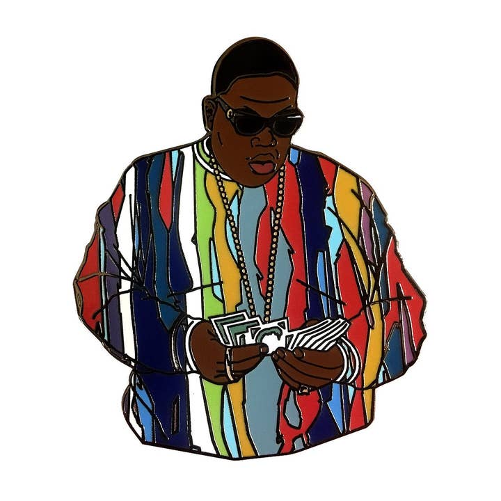 Pin de solapa Biggie para venta al por mayor de Kingpinz