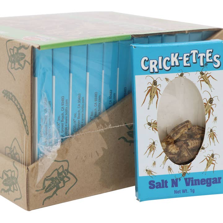 Crick-ettes Salt N' Vinegar, 1g , 24ct Case for wholesale by Grandpa Joe's Candy Shop