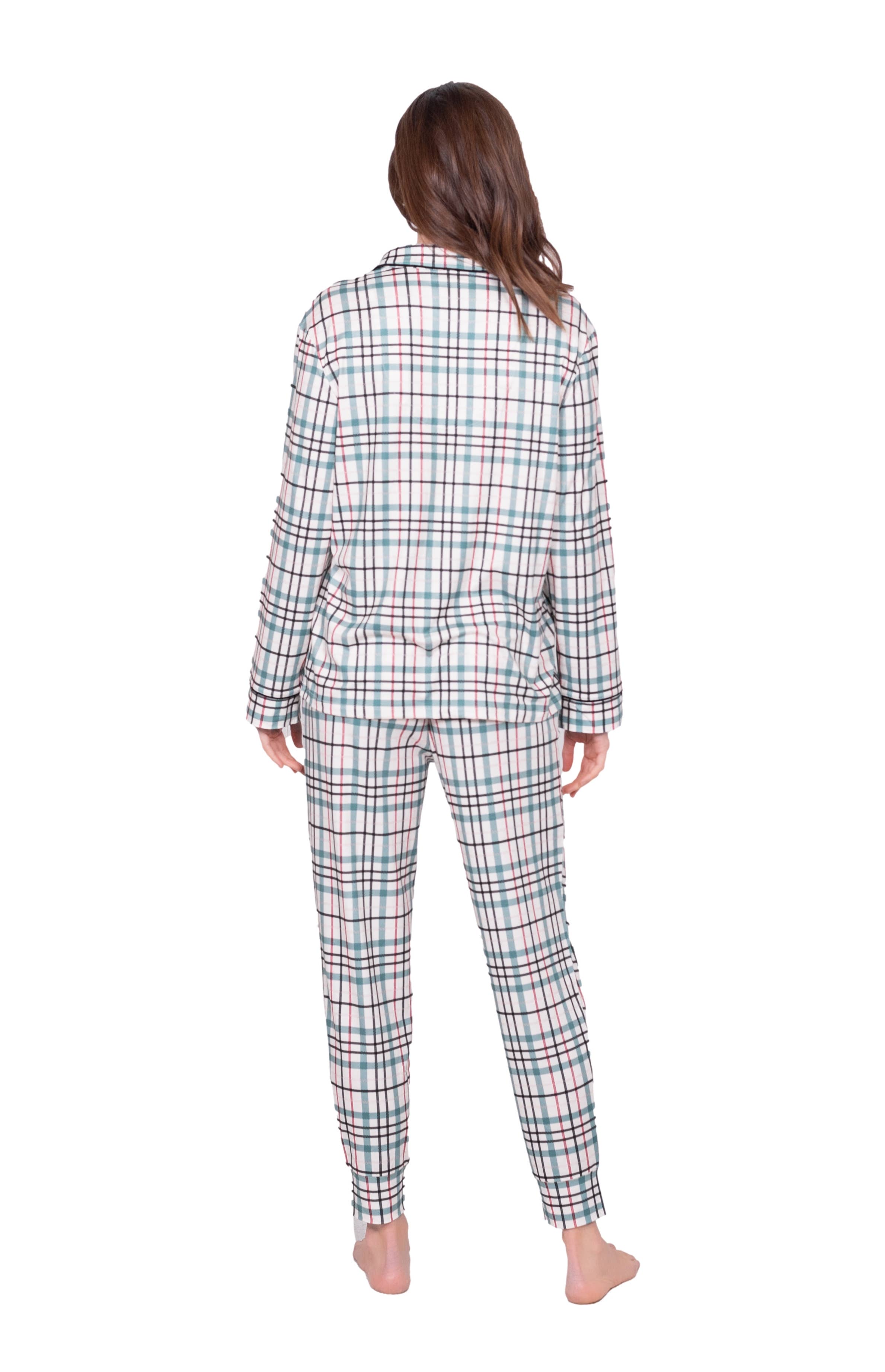 LATTELOVE - Wholesale Sleepwear Set - Women's - LS NOTCH COLLAR TOP & JOGGER PAJAMA GIFT SET5