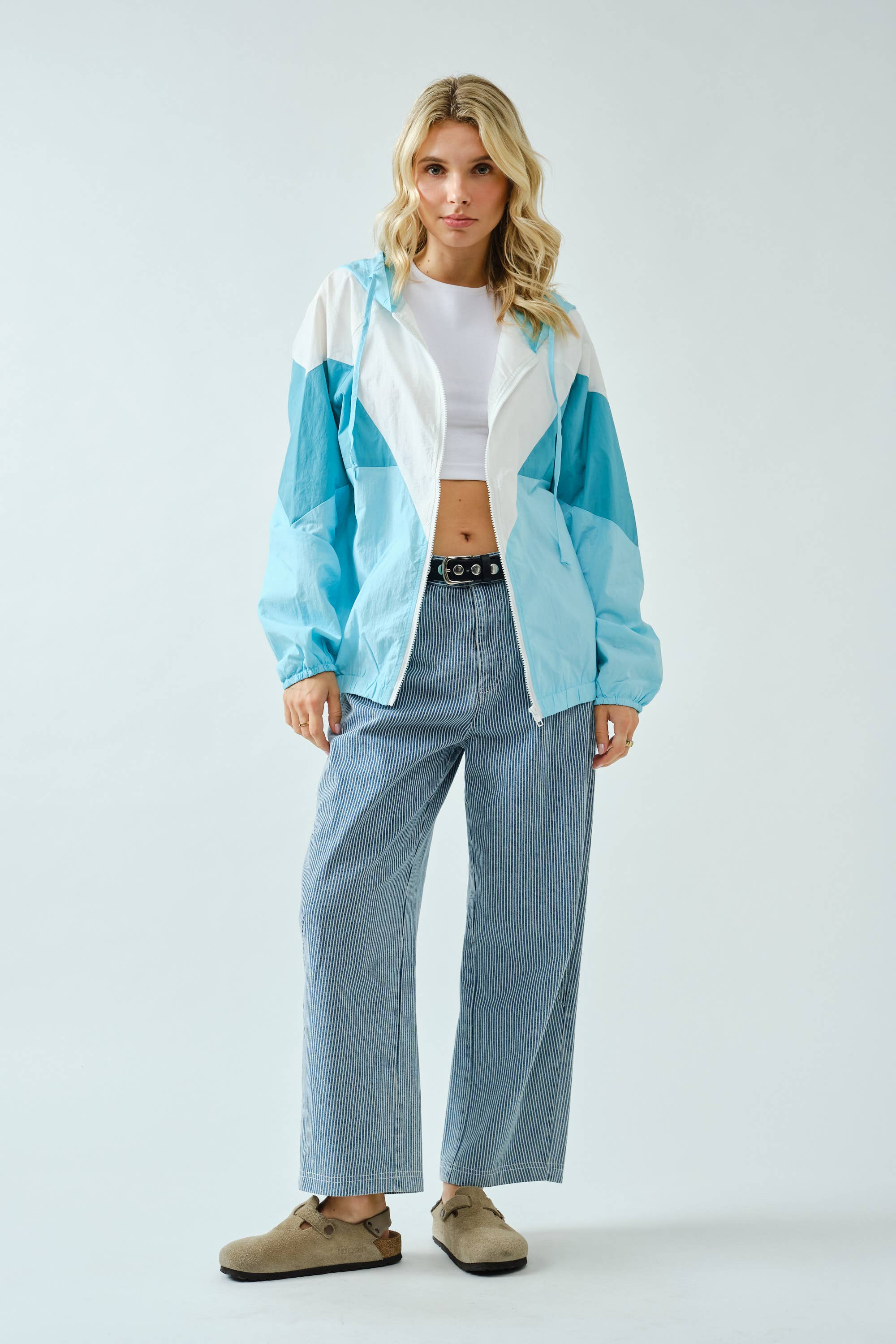 MINT SA00112J - Color Block Windbreaker Jacket for wholesale on Faire5