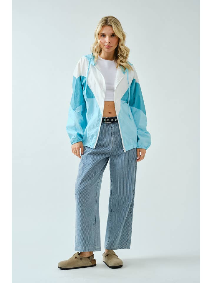 MINT SA00112J - Color Block Windbreaker Jacket for wholesale on Faire5