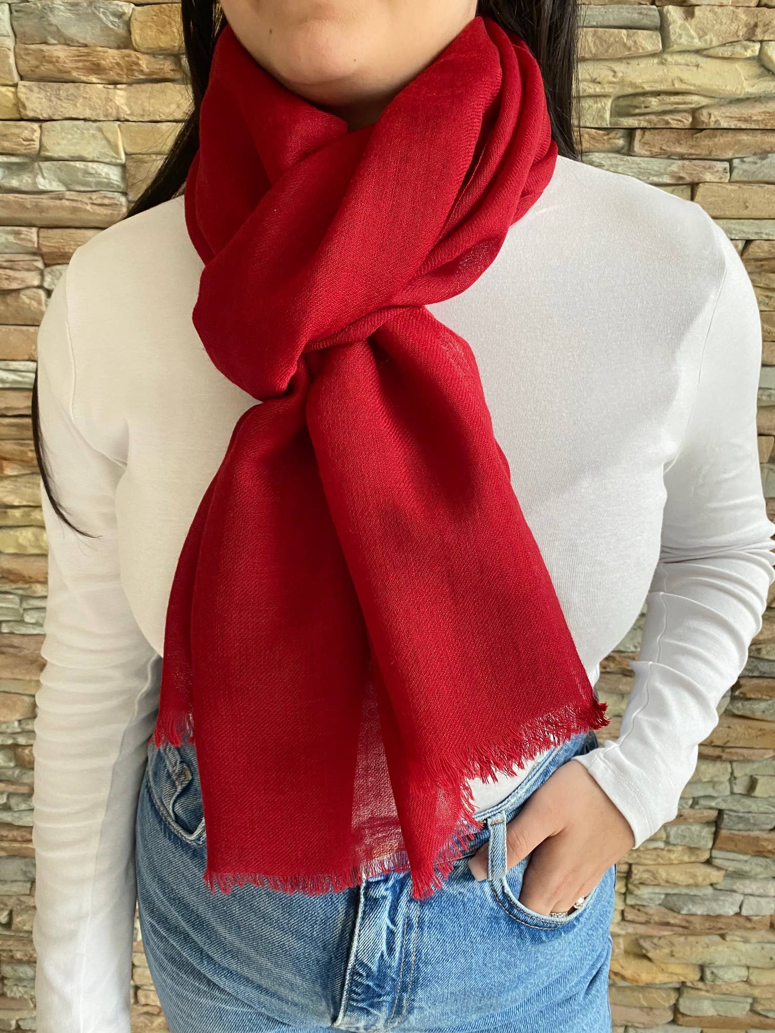 Maison Unik Accessoires - Venta al por mayor Bufanda - Unisex - Bufanda Estola 100% Lana Natural - Unisex - Premium9