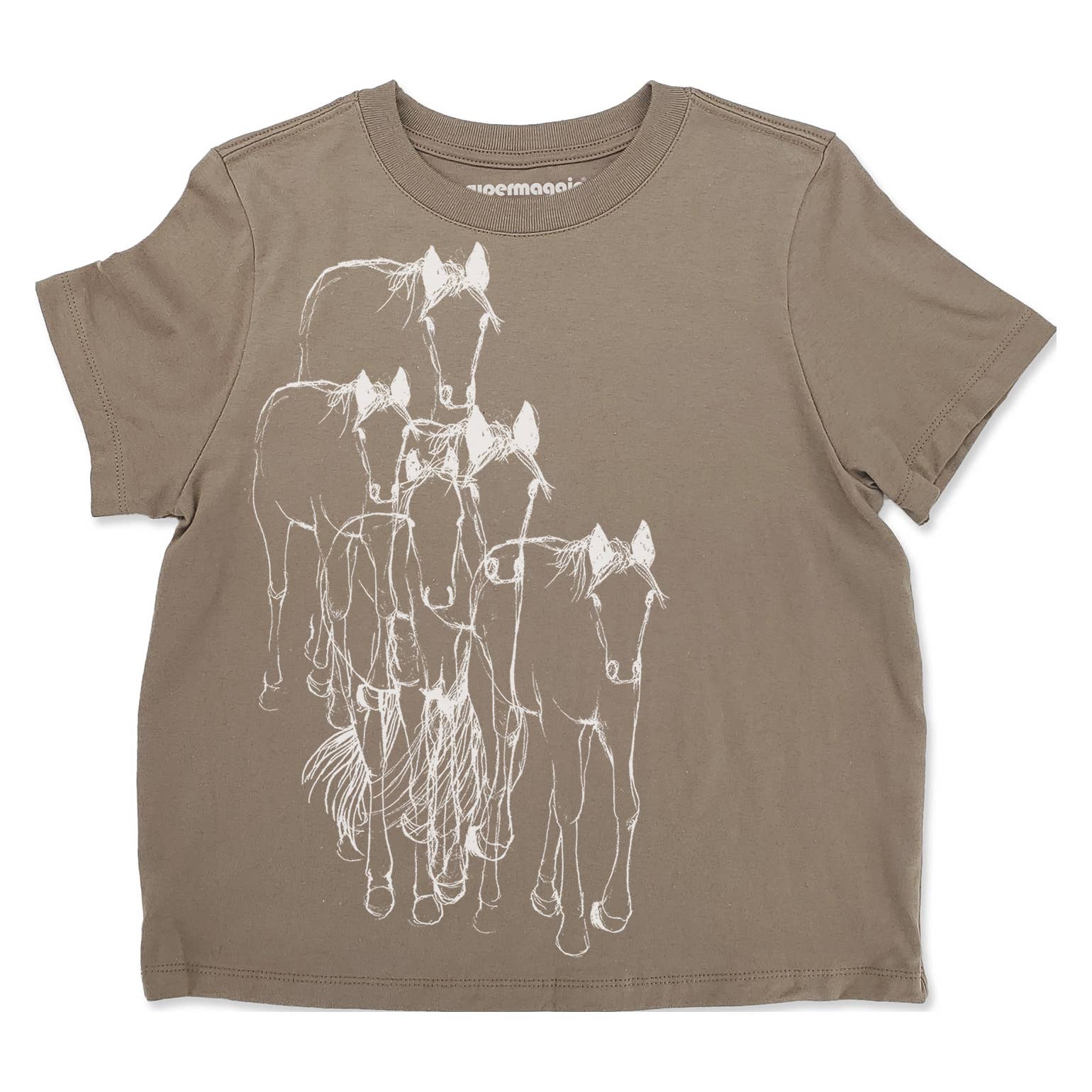 Supermaggie @ Faire - Wholesale Screen Printed T-Shirt - Women's - Horses Gwenn Heavyweight Tee2
