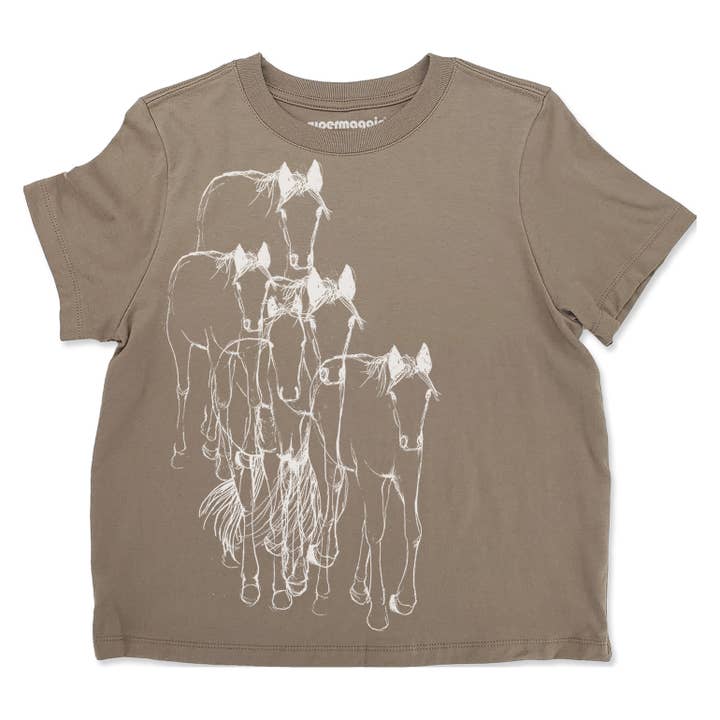 Supermaggie @ Faire - Wholesale Screen Printed T-Shirt - Women's - Horses Gwenn Heavyweight Tee2