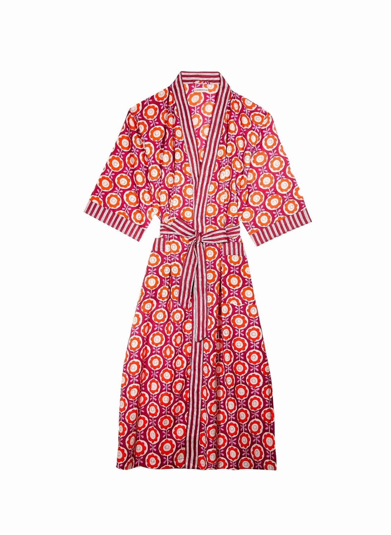 Curiosity Lab - Vendita all'ingrosso Kimono - Donna - Kimono lungo in cotone indiano Mandu10
