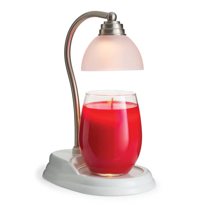 CANDLE WARMERS® AURORA Lampe für Duftkerzen white nickel für den Großhandel von Candle Warmers Etc. Duftlampen & Kerzen