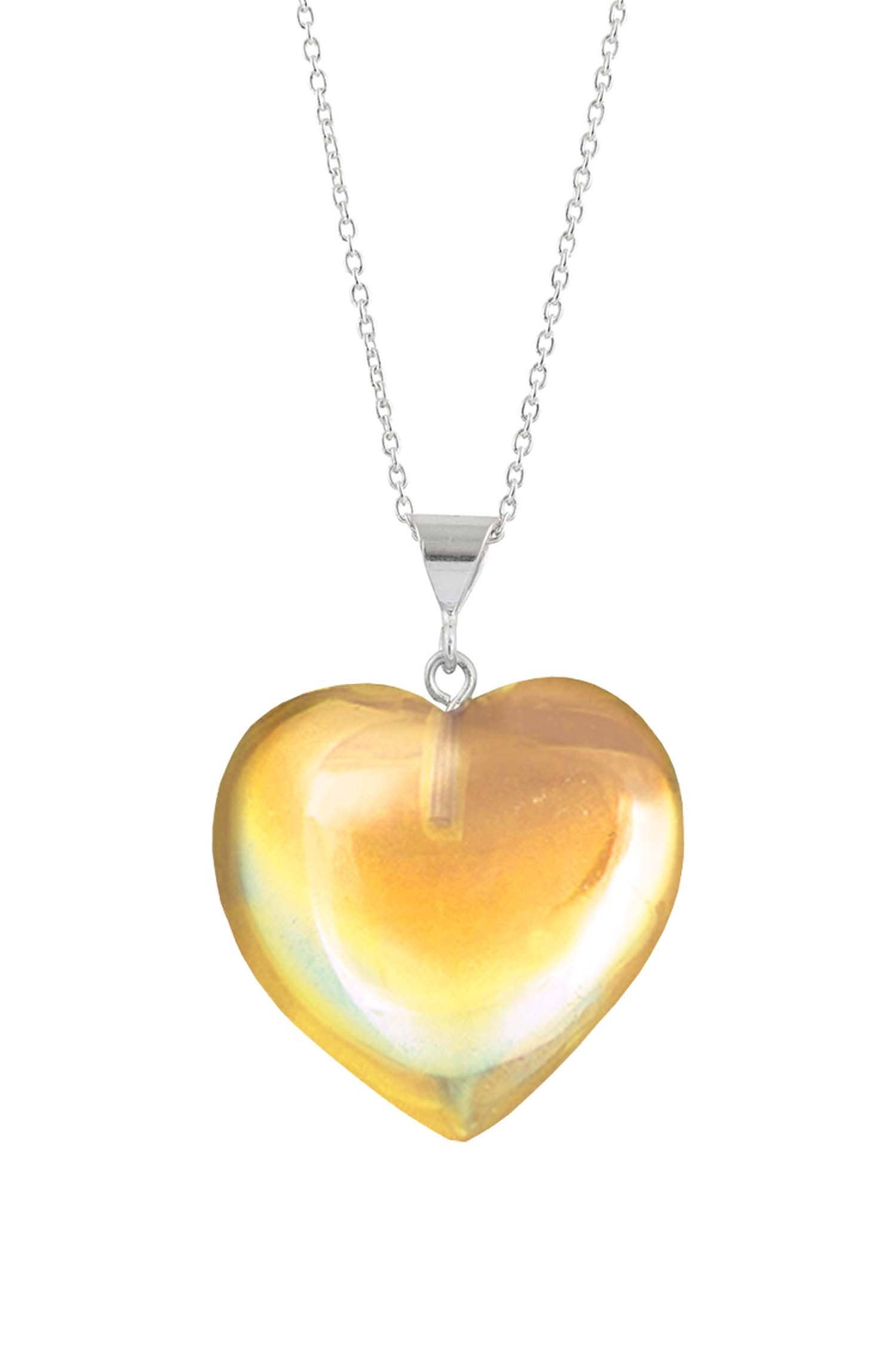 LeightWorks - Wholesale Pendant/Charm Necklace - Large Heart Pendant Sterling Silver Crystal Jewelry Necklace2