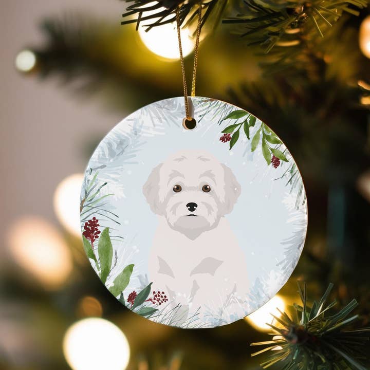Miniatuur Poedel Hond Kerstversieringen voor wholesale door Canine Companions