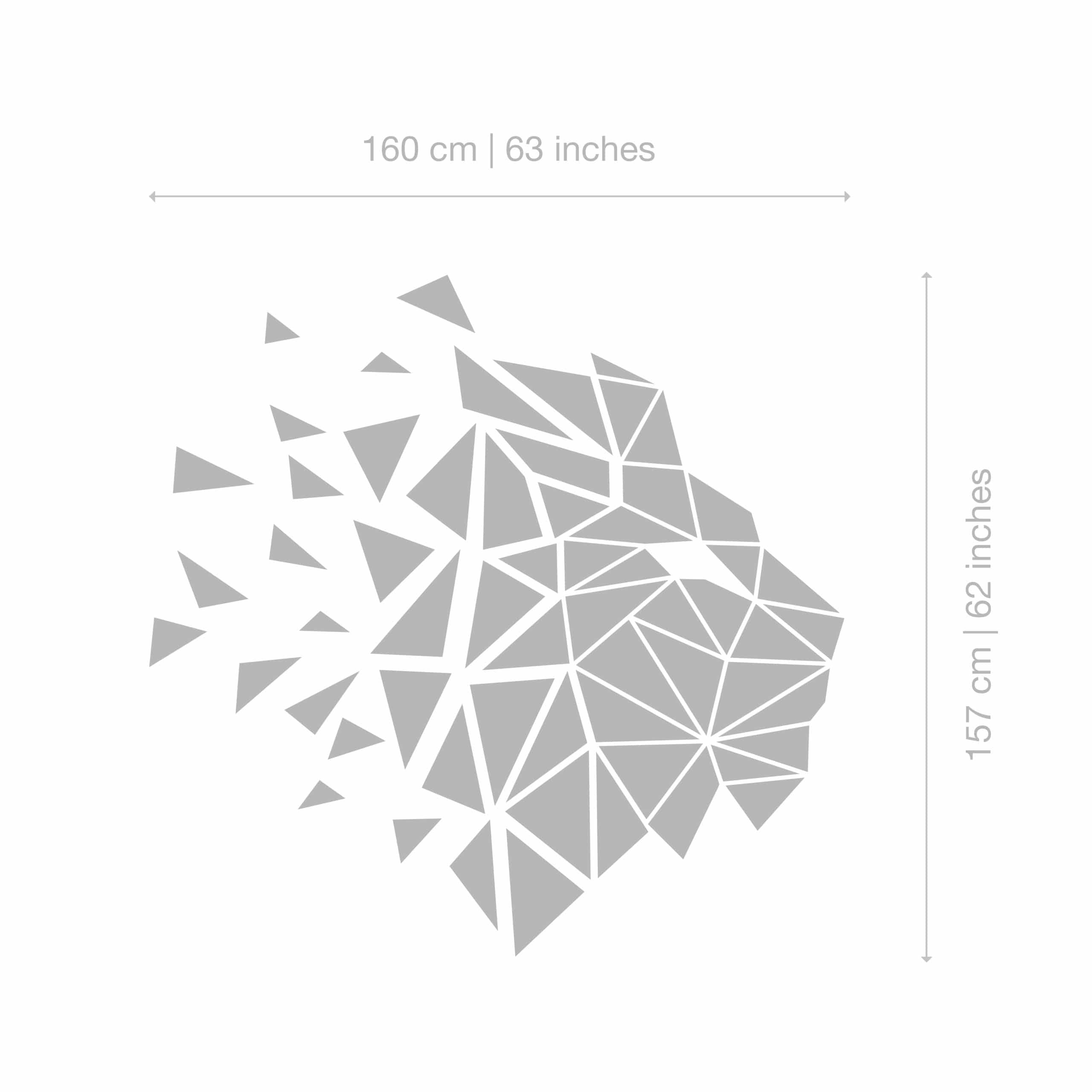 Guipp-Decor - Decoriy - Wholesale Wall Accent - Geometric Lion Head 3D Wall Art3