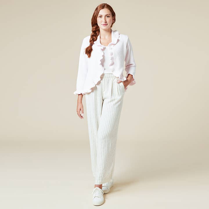 Softies - Wholesale Jacket - Women's - Dreamy Drape Ruffle Chenille Bed Jacket for Women