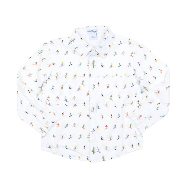 Downhill Long Sleeve Shirt for wholesale by BlueQuail Clothing Co.