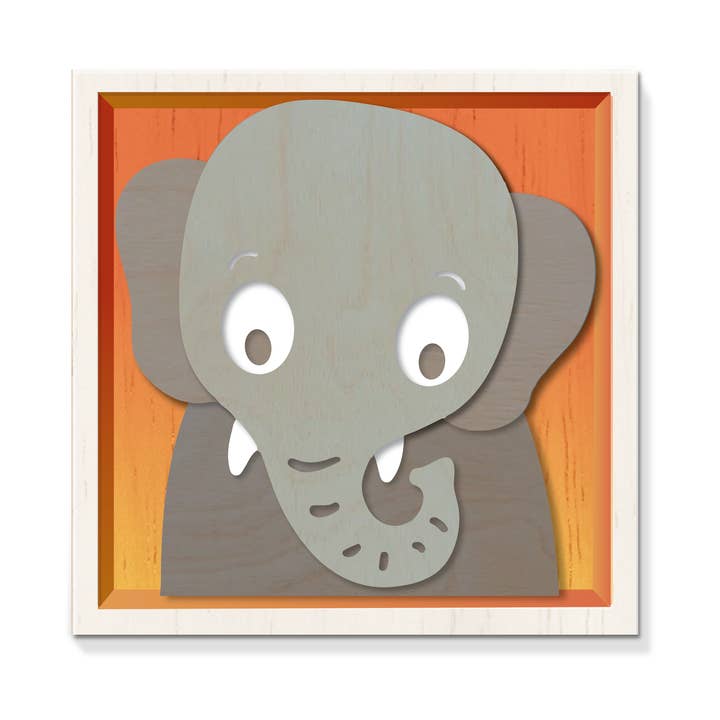 Paint & Stack Puzzlers - Elephant for wholesale by BeginAgain