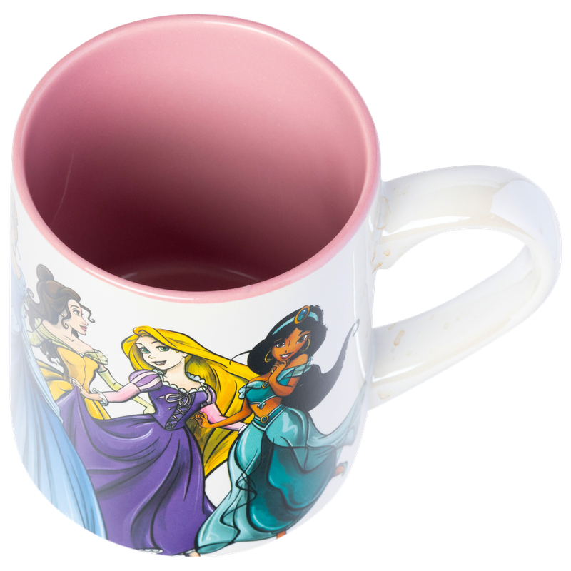 Silver Buffalo - Wholesale Coffee Mug - Disney Princess Group Pearlescent 14oz Ceramic Mug4