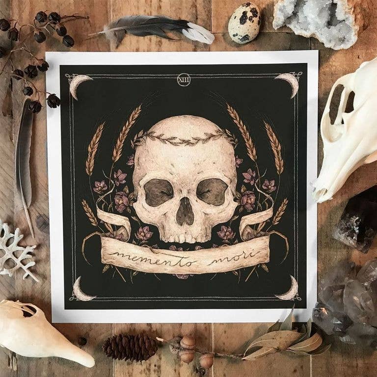 Jessica Roux Illustration - Wholesale Art Print - Memento Mori Print1
