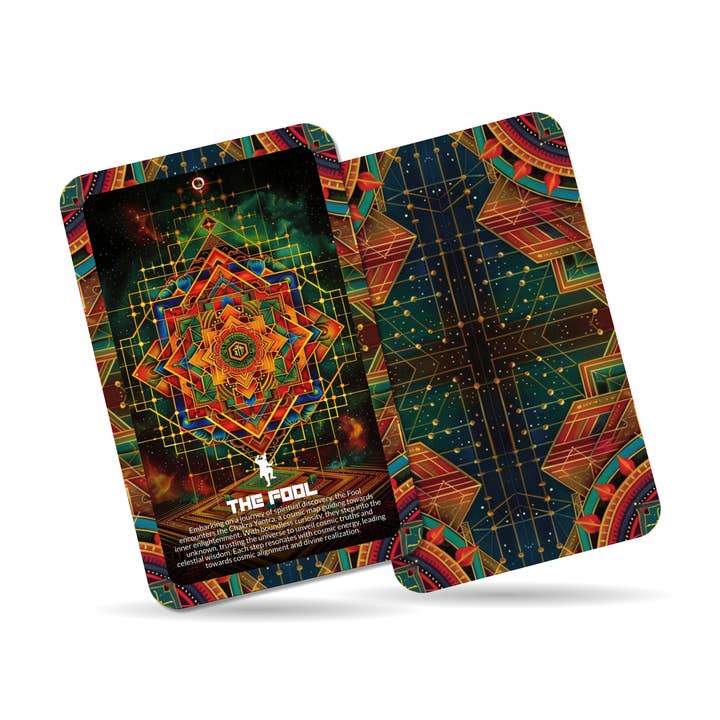 Ibiza Tarot USA - Wholesale Tarot Cards - The Chakra Yantra Tarot - 22 Major Arcana - A unique spiritual journey - Aligning the chakras through the sacred geometry of yantras.8