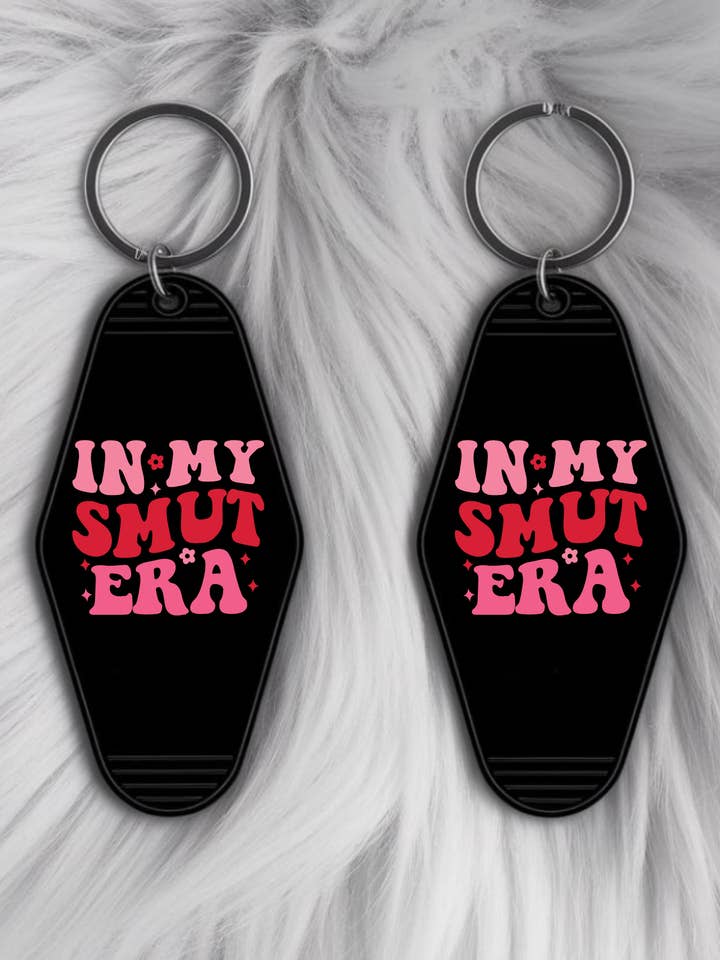 In My Smut Era Keychain - Funny Book Lover Motel Tag for wholesale by Press & Print Co