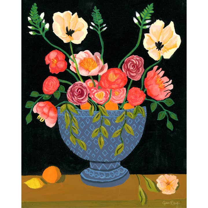 Jen Ray Studio - Wholesale Art Print - Floral Gouache Giclee Fine Art Print1