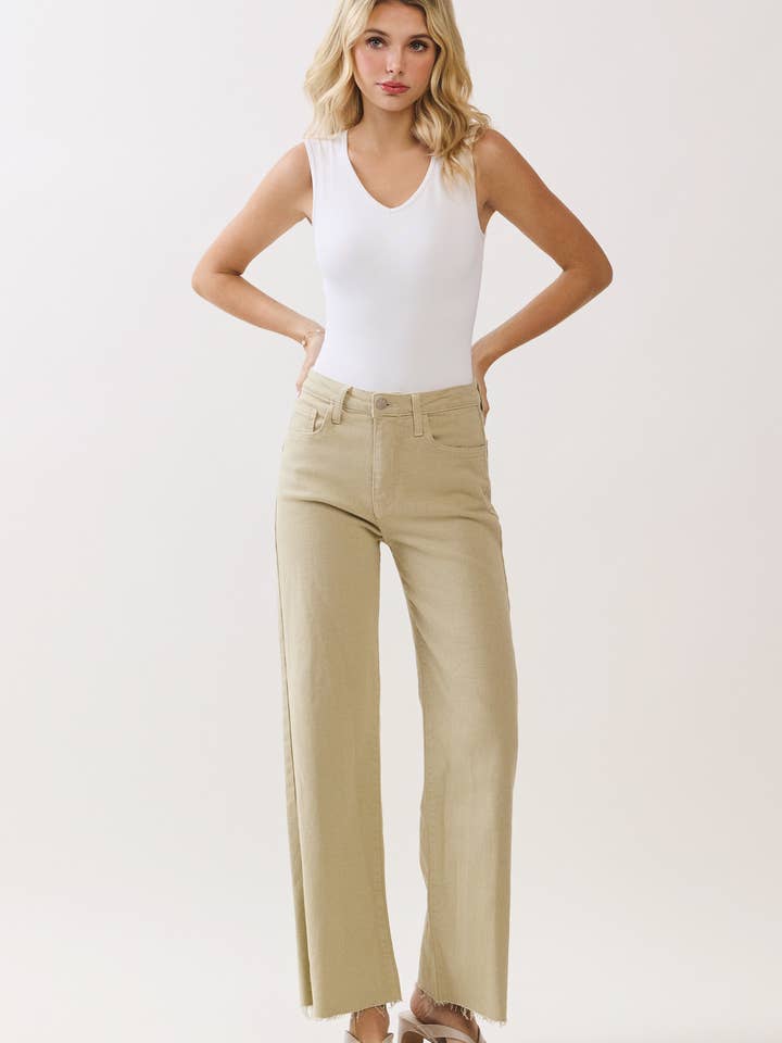 LP282-MTC Paola A-Line Wide Scissor Cut Jean for wholesale by L.T.J Letter to Juliet