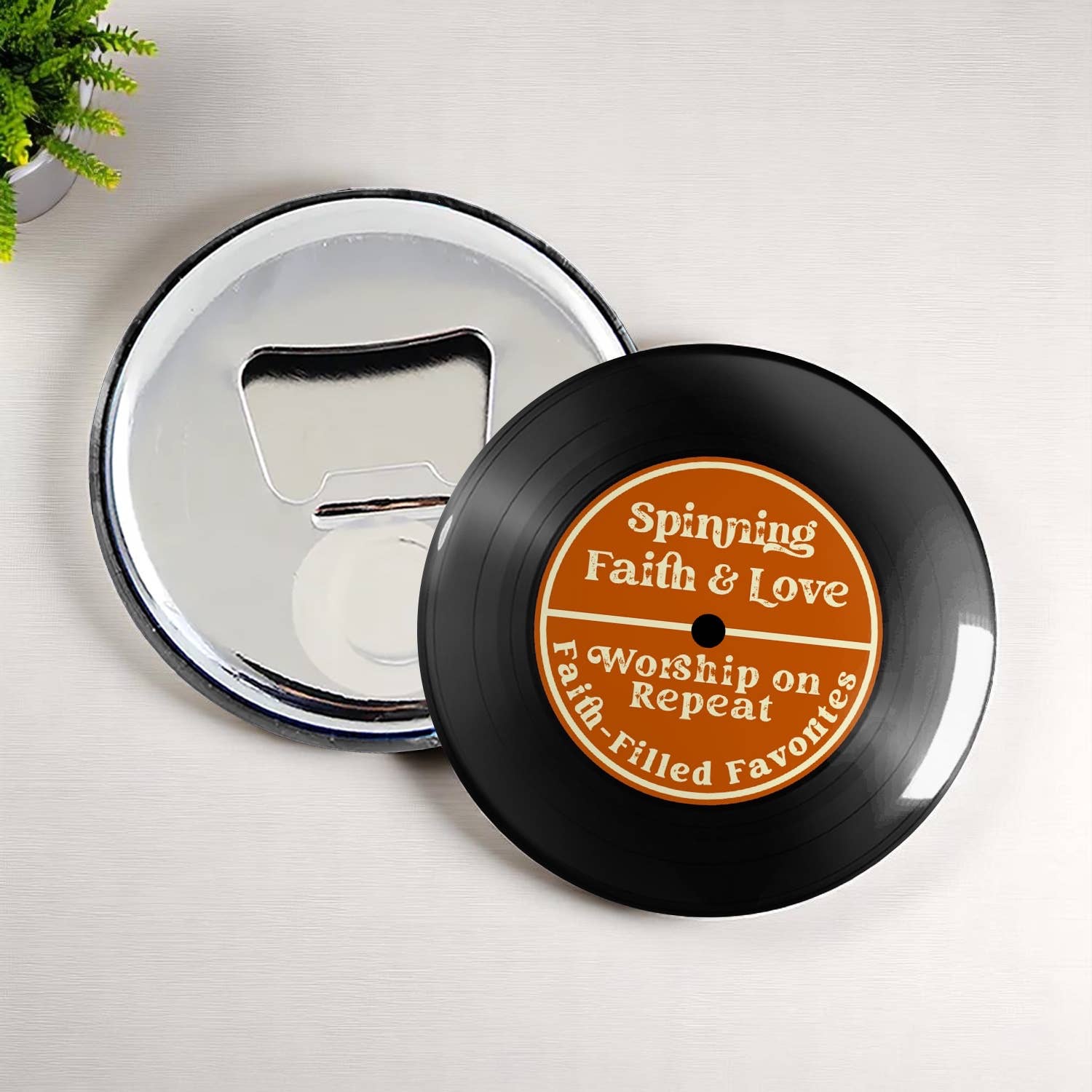 One Team Blessed - Wholesale Magnet - Tap and Play | Scannable Vinyl Record Magnets and Keychains4