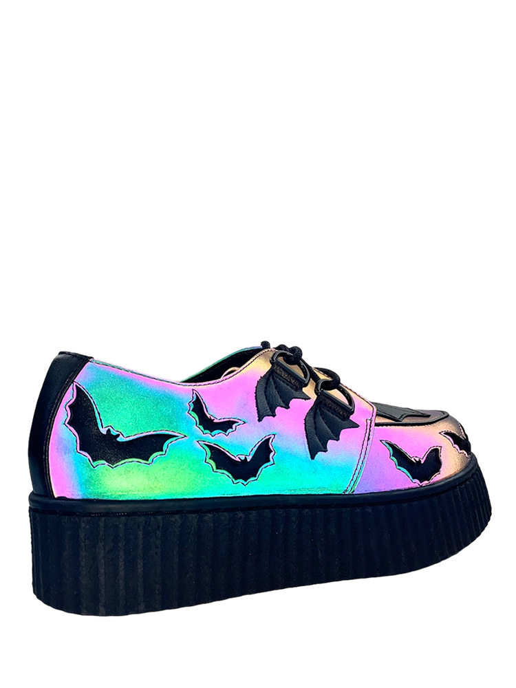 STRANGE CVLT – wholesale Flats – Women’s – KRYPT BAT - ALL REFLECTIVE6