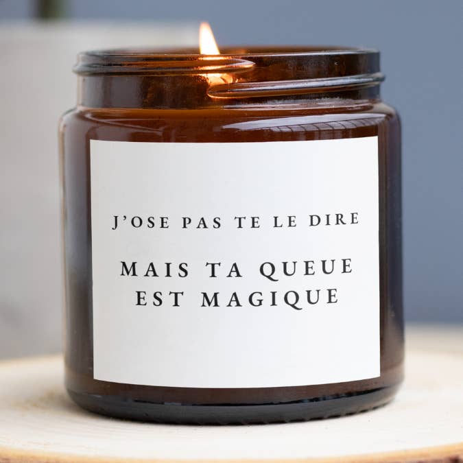 MAMIE CANDLE - Vente Bougie en bocal - Bougie - J'ose pas te le dire mais ta queue est magique0