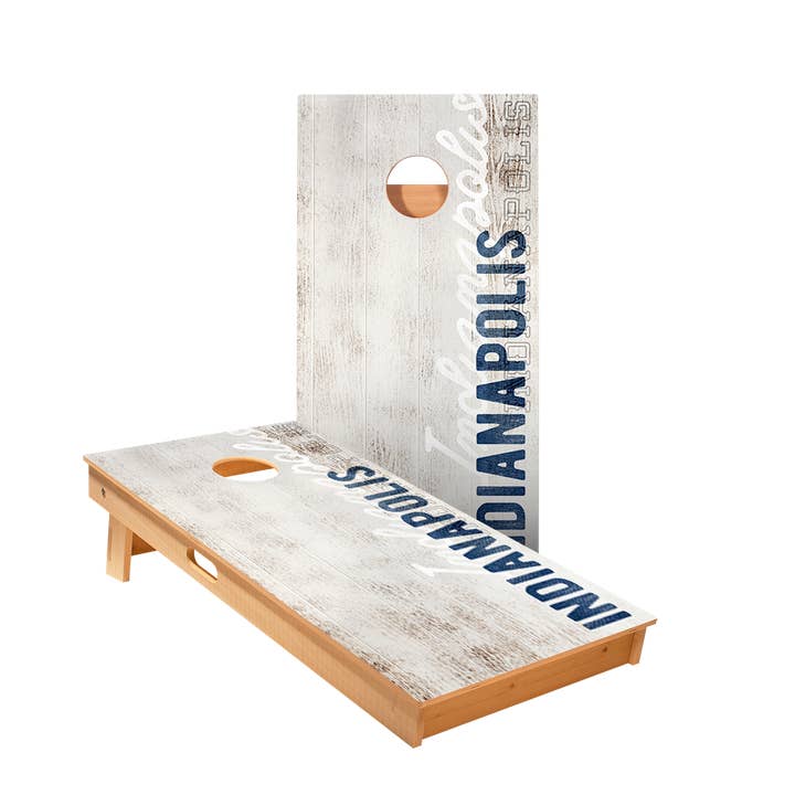 Indianapolis Football Vintage Gameday Star Cornhole Boards for wholesale by American Cornhole Association