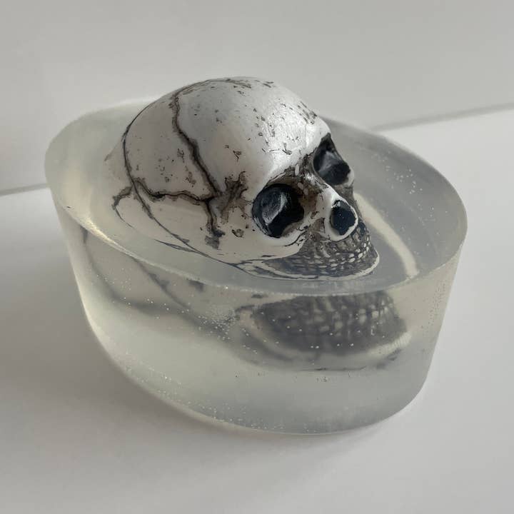Creepy Skull Soap (Fragrance free & Vegan Friendly) for wholesale by Handmade by Tink
