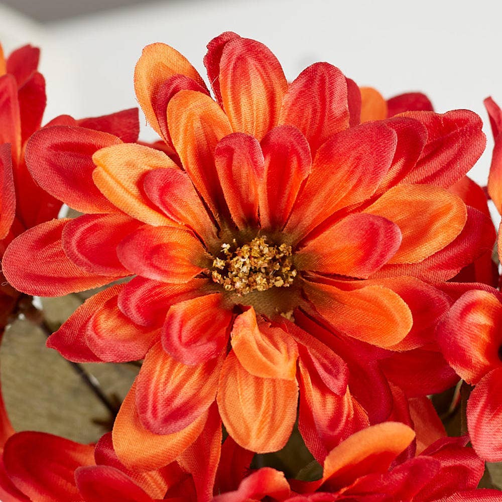 Factory Direct Craft - Wholesale Kunstbloemen - Kunstmatige Zinnia Struik - Selecteer Kleur7