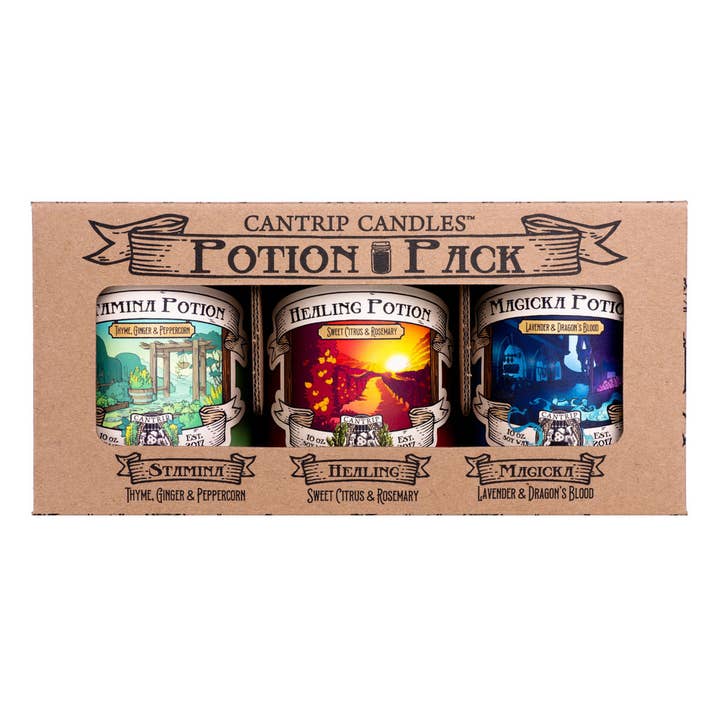 Potion 10oz Candle 3-Pack for wholesale by Cantrip Candles