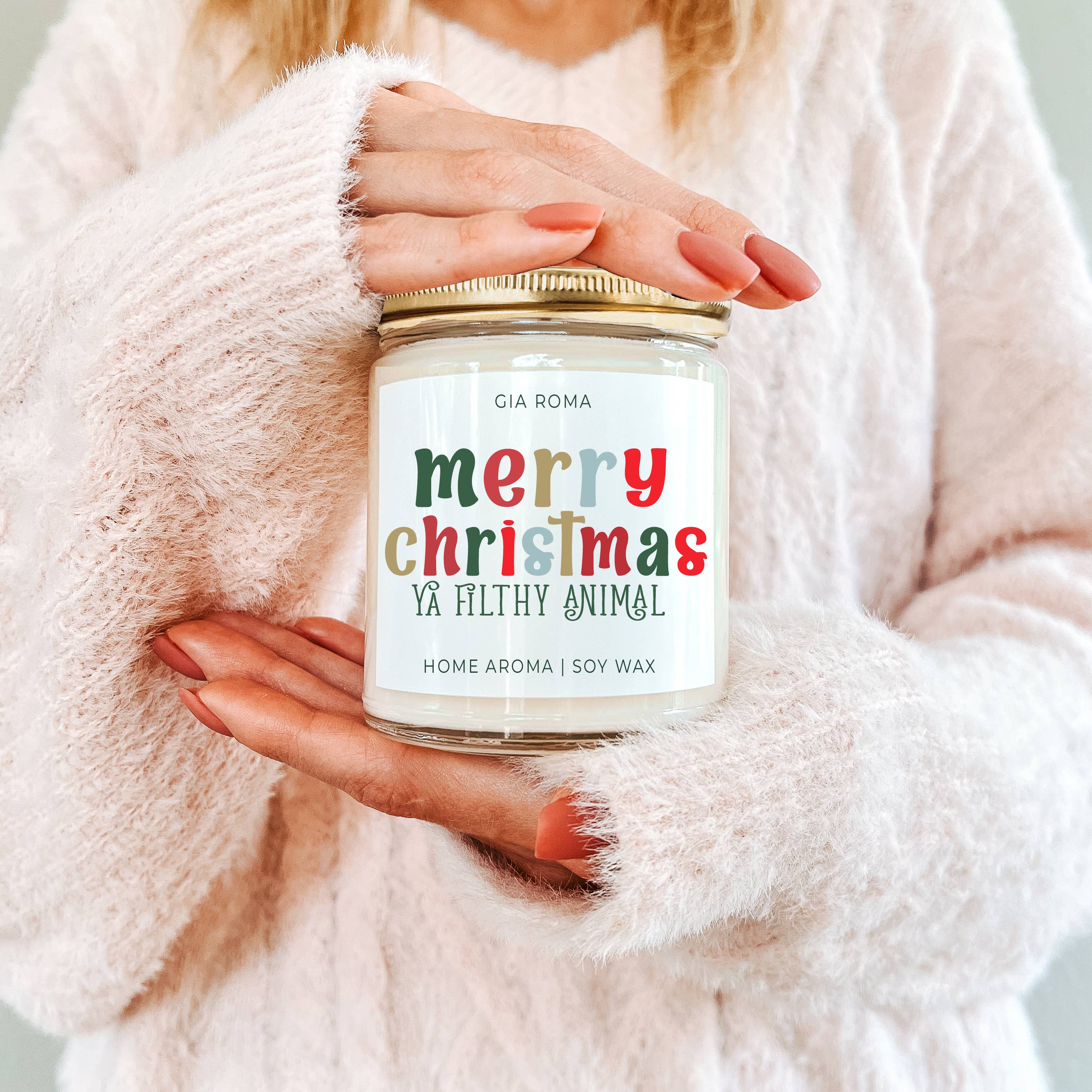 Gia Roma – wholesale Burkljus – Juldekor Ljusgåva Semester Doftande Soja Ljus Söt11