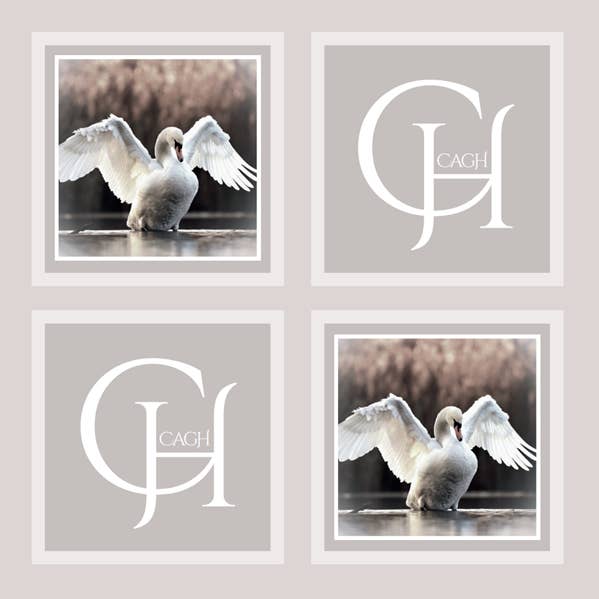 Swan Luncheon Paper Napkin for wholesale by CAGH