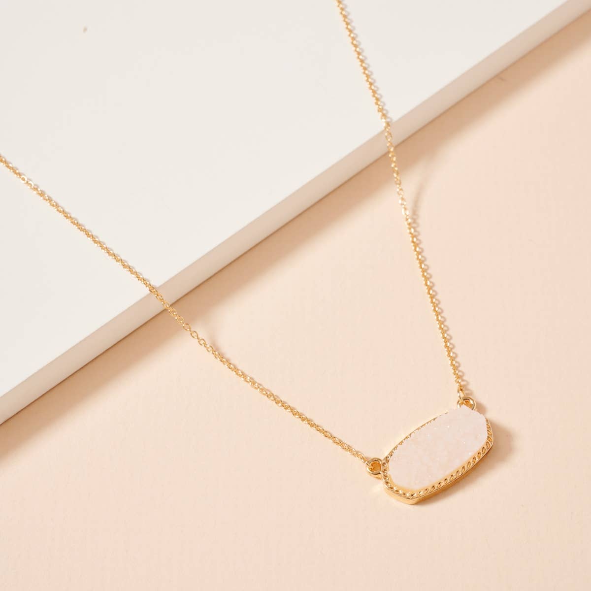 Lilla Haven - Wholesale Pendant/Charm Necklace - Druzy Stone Charm Short Necklace46