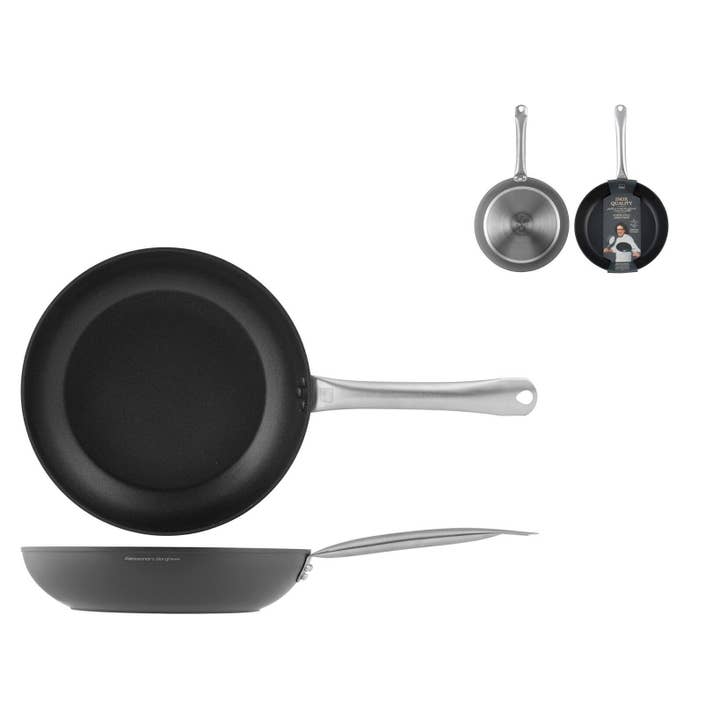 Rostfri Stekpanna med Non-stick och Nitat Handtag Chef Borghese för wholesale av H&H