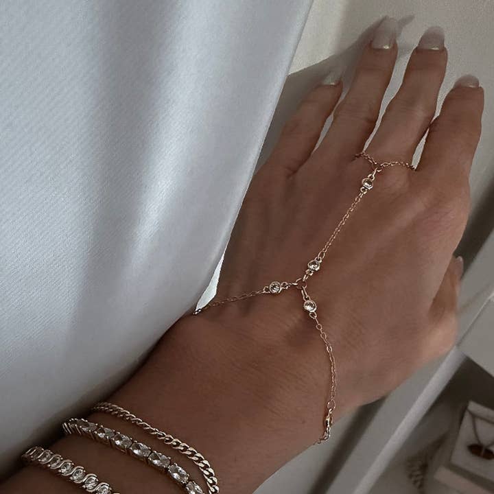 Dream Weaver Hand Chain Bracelet for wholesale by House of Au.ORA