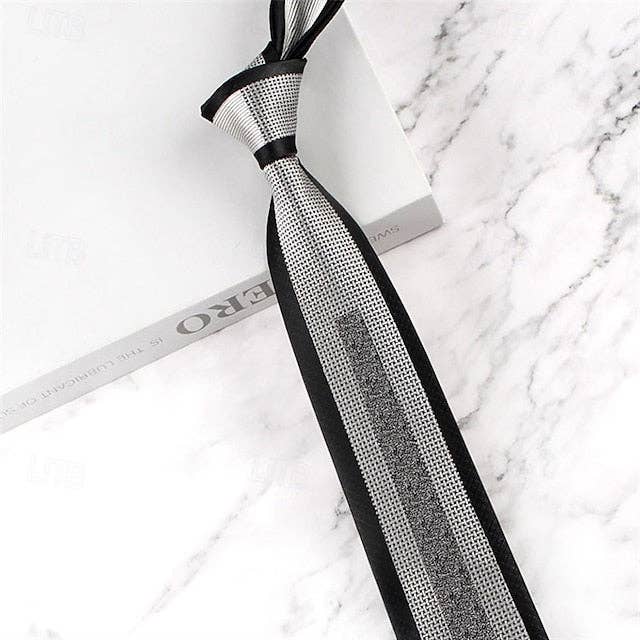 Ecovear - Wholesale Necktie – Men’s - Men's Neckties Fashion Formal Splice Color Block Wedding Party Daily Wear1