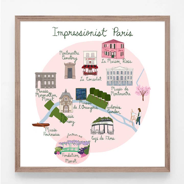 Impressionist Paris Print for wholesale by London Block by Block