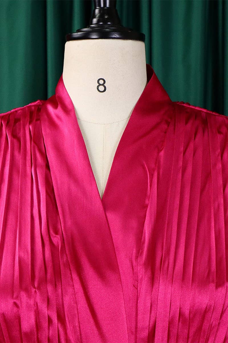 NINEXIS - Wholesale Top & Pant Set (NOT Loungewear) - Women's - CWSTB0523_PLUS SIZE  LACE UP SHIRT  TROUSERS TWO-PIECE SET10