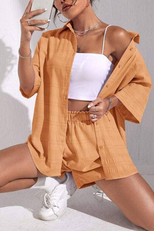Fashion Combination - Wholesale Top & Skirt Set - Women's - shirt and shorts set3