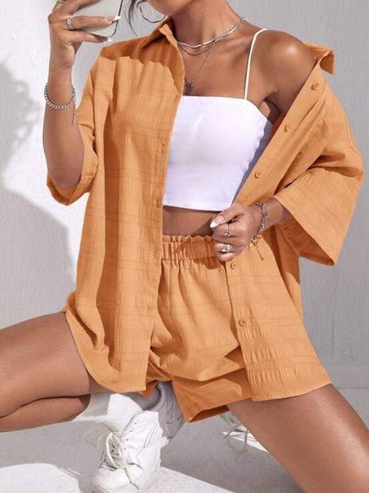Fashion Combination - Wholesale Top & Skirt Set - Women's - shirt and shorts set3