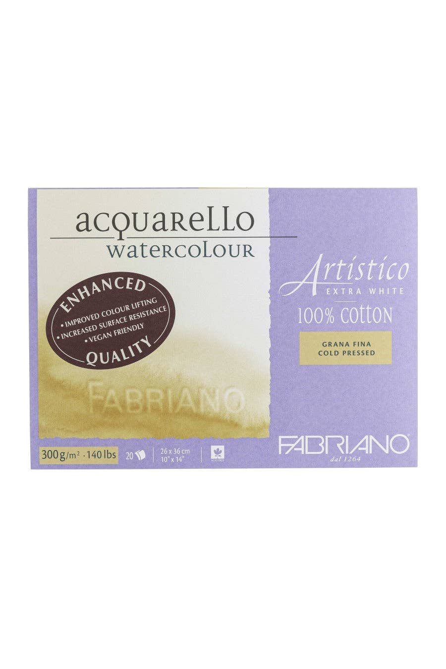 Chartpak, Inc. - Wholesale Sketchbook/Sketchpad - Fabriano Artistico Traditional White Watercolor Block27