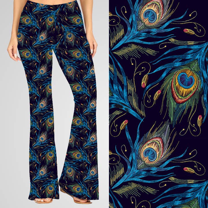 Natopia - Wholesale Pants - Women's - Electric Peacock Deluxe Bell Bottoms2
