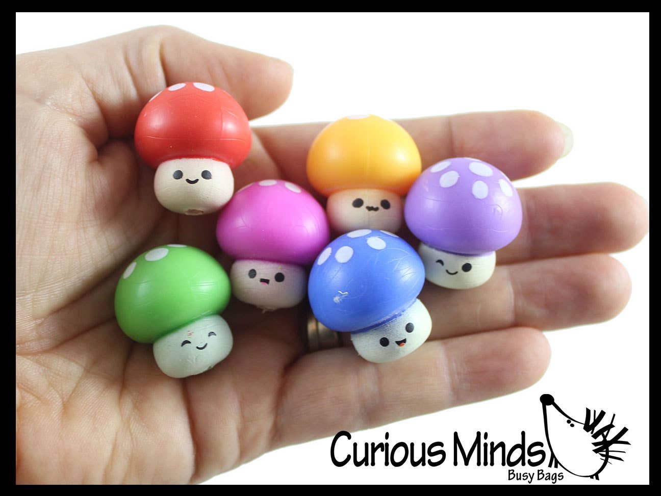 Curious Minds Toys – wholesale Figurleksak - Barn – 1 Bedårande Mjuka Svampfigurer - Söt Present för Skolmaterial2