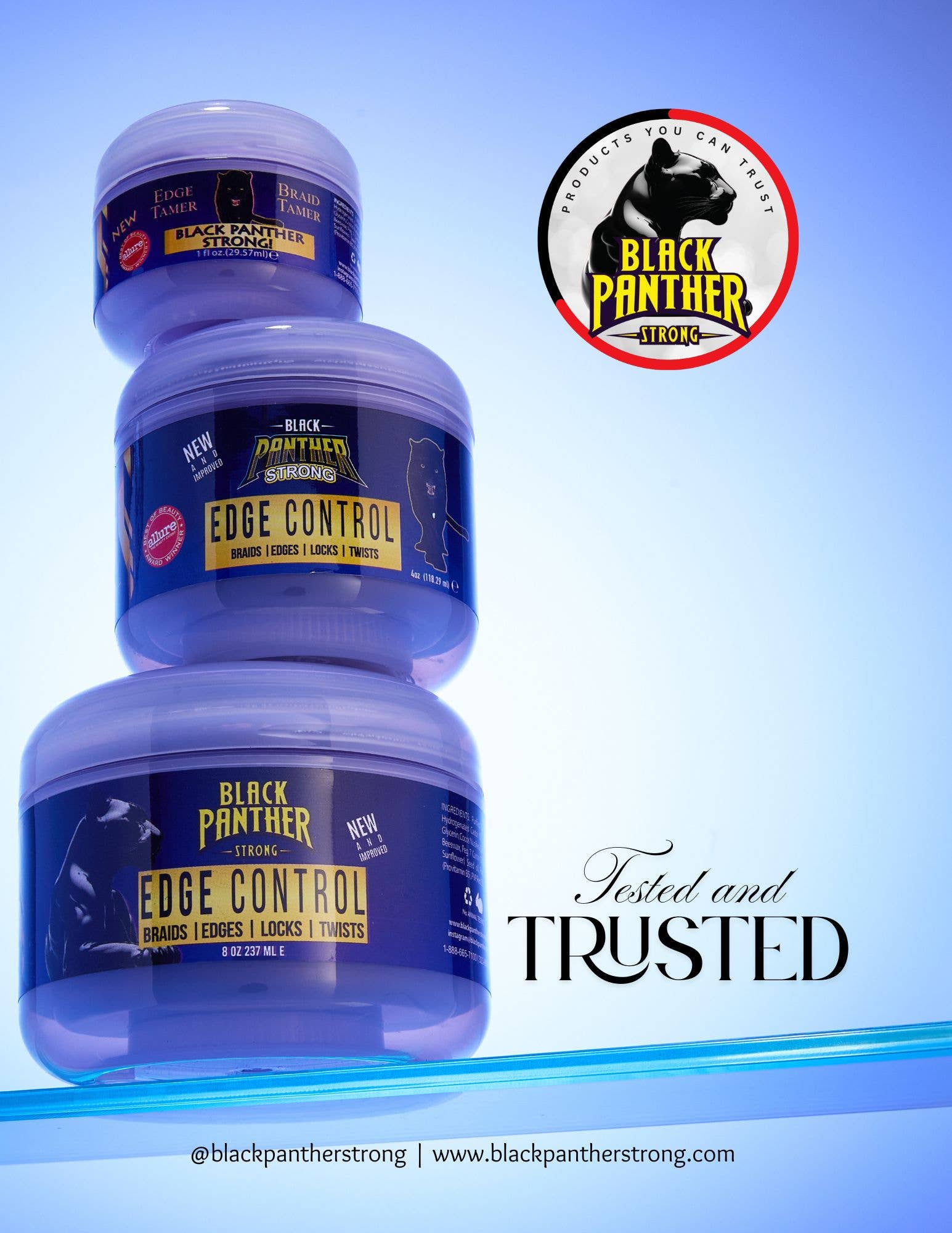 blackpantherstrong - Wholesale Hair Styling Gel/Mousse - Black Panther Edge Control 8 oz12