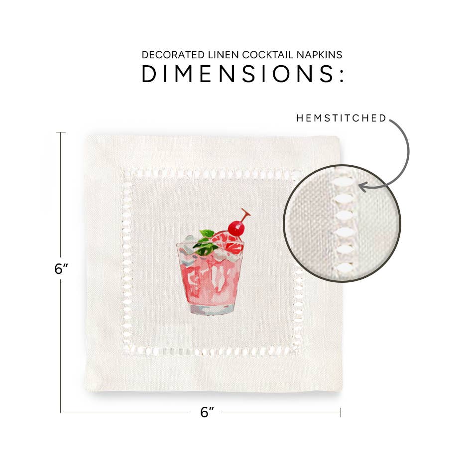 Jolitee – wholesale Dinner & cloth napkin – Cocktail Hemstitch Napkins6