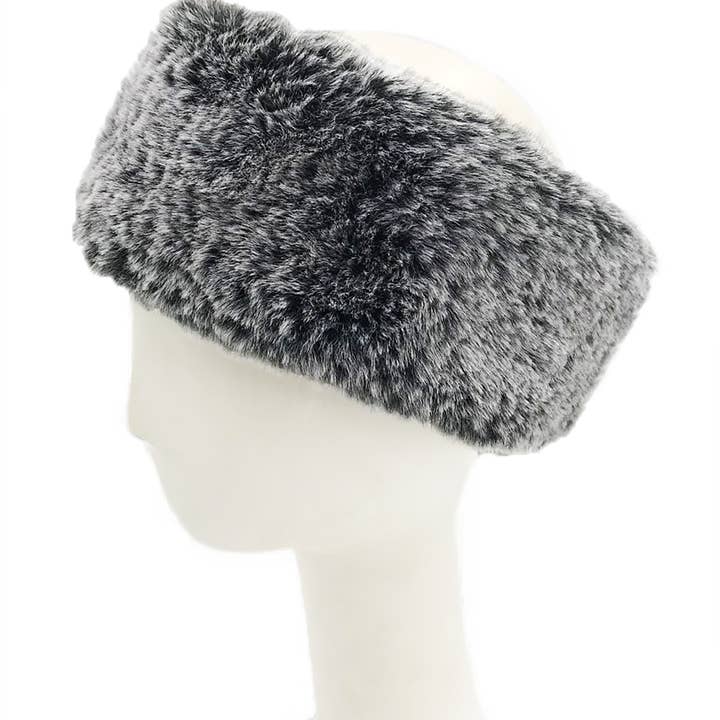 Surell - Wholesale Fashion Headband - Women's - Faux Rex Rabbit Fur Headband/Scarf1