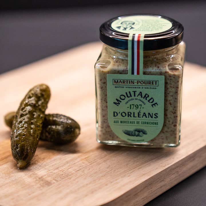 Moutarde d'Orléans aux Morceaux de Cornichons Croquants pour la vente par Martin-Pouret