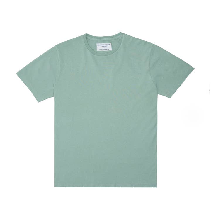 Premium Men's Solid Crisp Tees Eco-friendly Made in USA, Luxury Vintage Unisex T-shirt | Maison Soyenne for wholesale by Shop by Alix