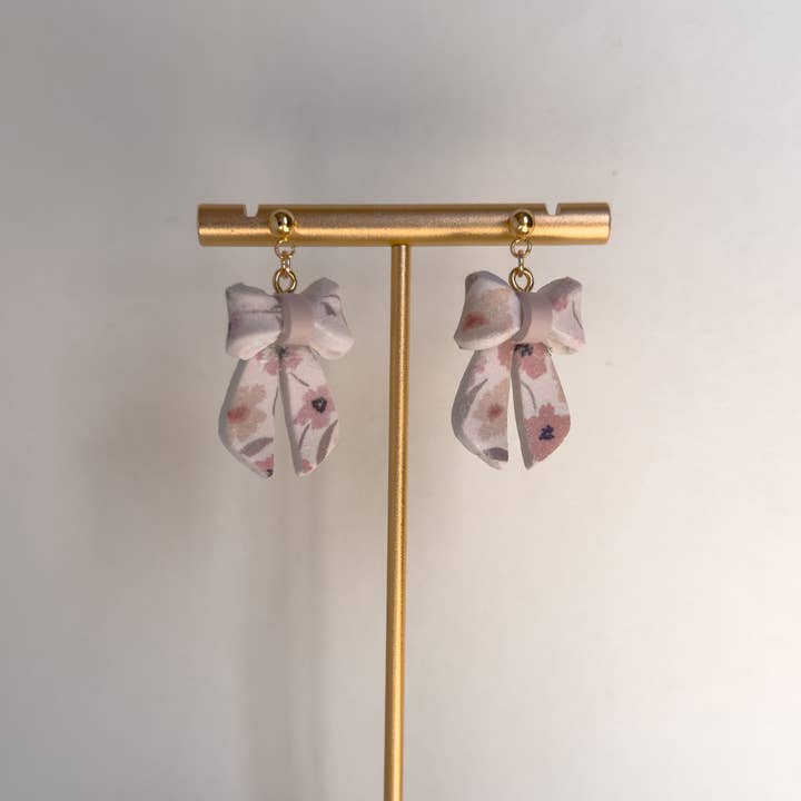 Clay & Fern Co. - Wholesale Dangle Earrings - Maeve Earrings | Polymer Clay Bow Earrings 1