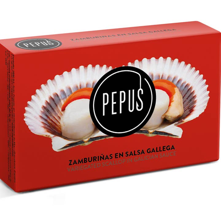 ESPINALER 1896 S.L - Wholesale Tinned Fish - Zamburiñas in Galician Sauce PEPUS OL-120
